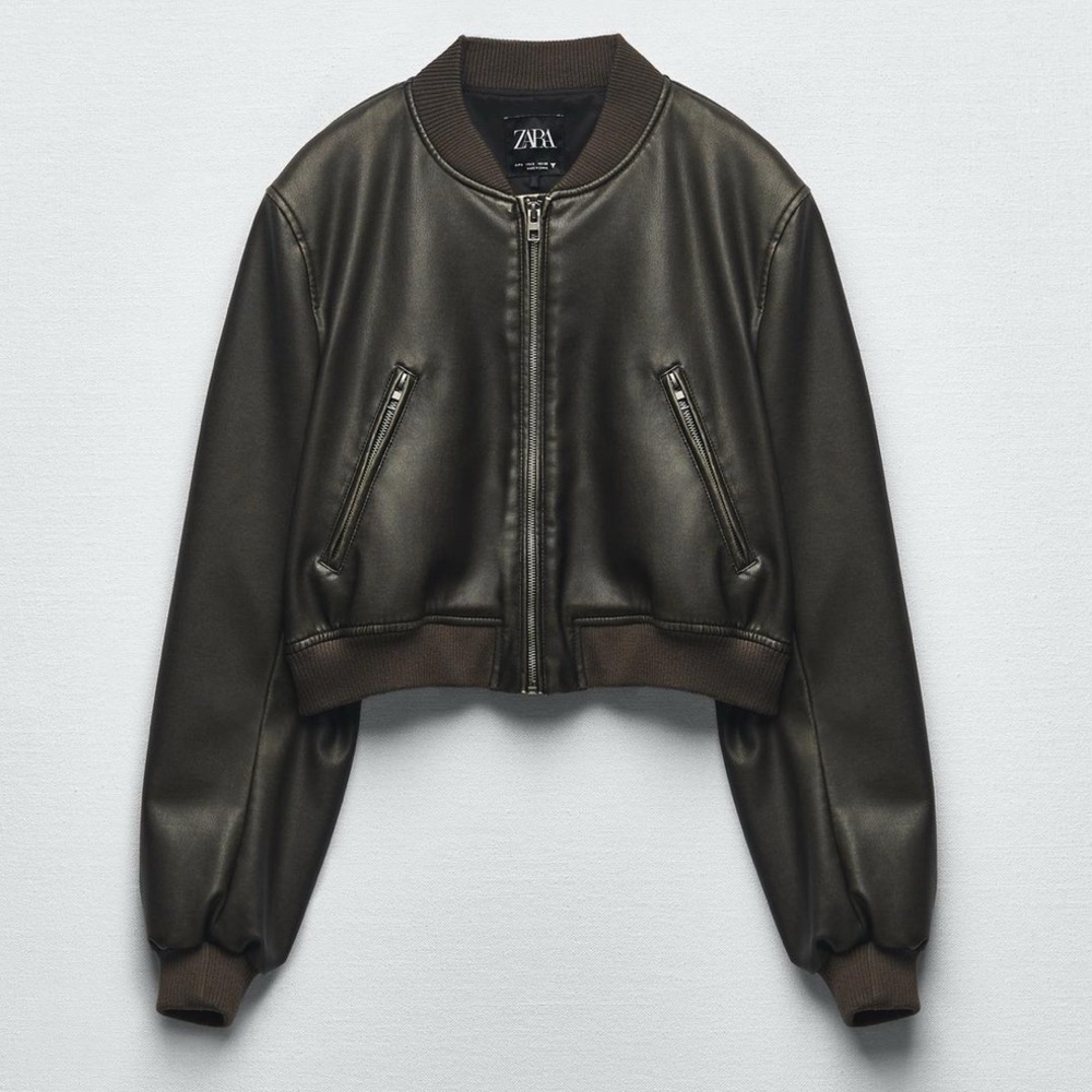 Zara Faux Fur Bomber Jacket